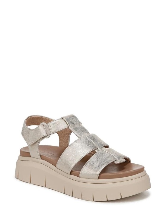 SOUL Naturalizer Shoes - SOUL Naturalizer Gold faux leather Pippa Platform Sandal NWT